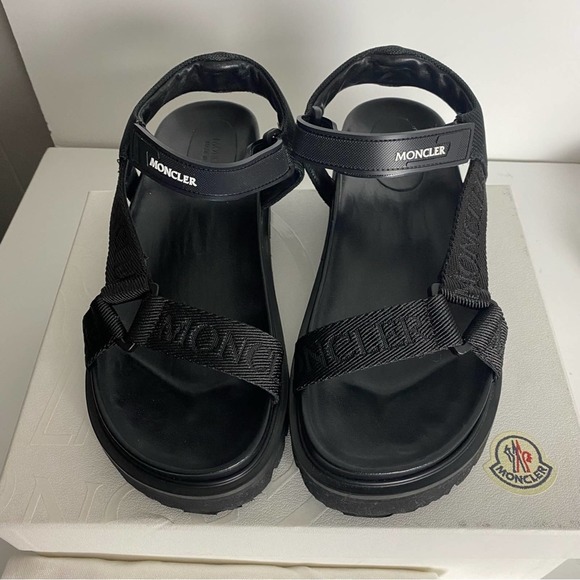 Moncler Flavia Sport Dad Sandals Black 39/9 - Picture 2 of 13
